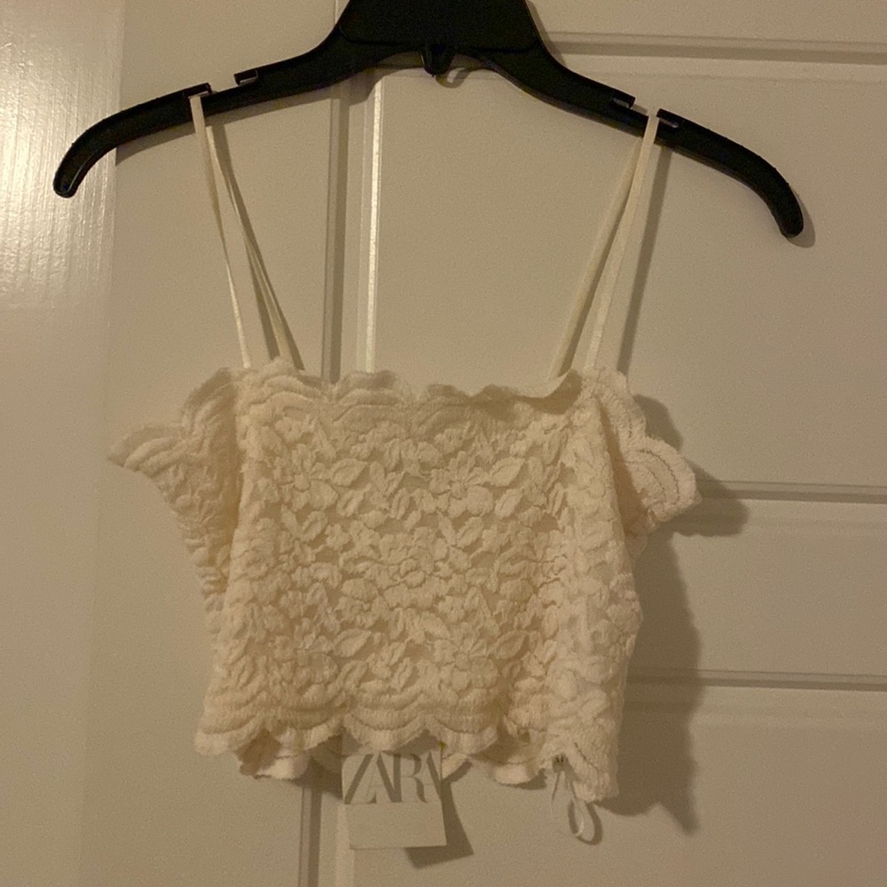 Zara lace crop top